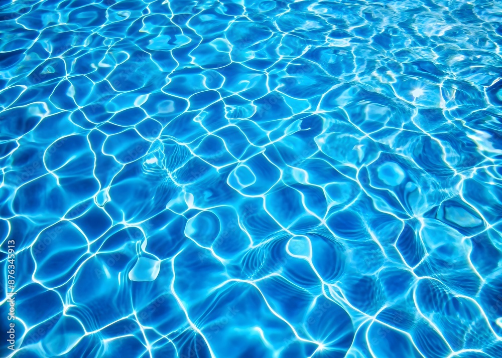 Obraz premium Mesmerizing Blue Pool Texture With Water Ripples