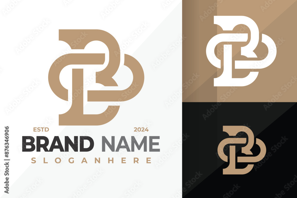 Letter BO Monogram Logo design vector symbol icon illustration Letter BO Monogram Logo design vector symbol icon illustration