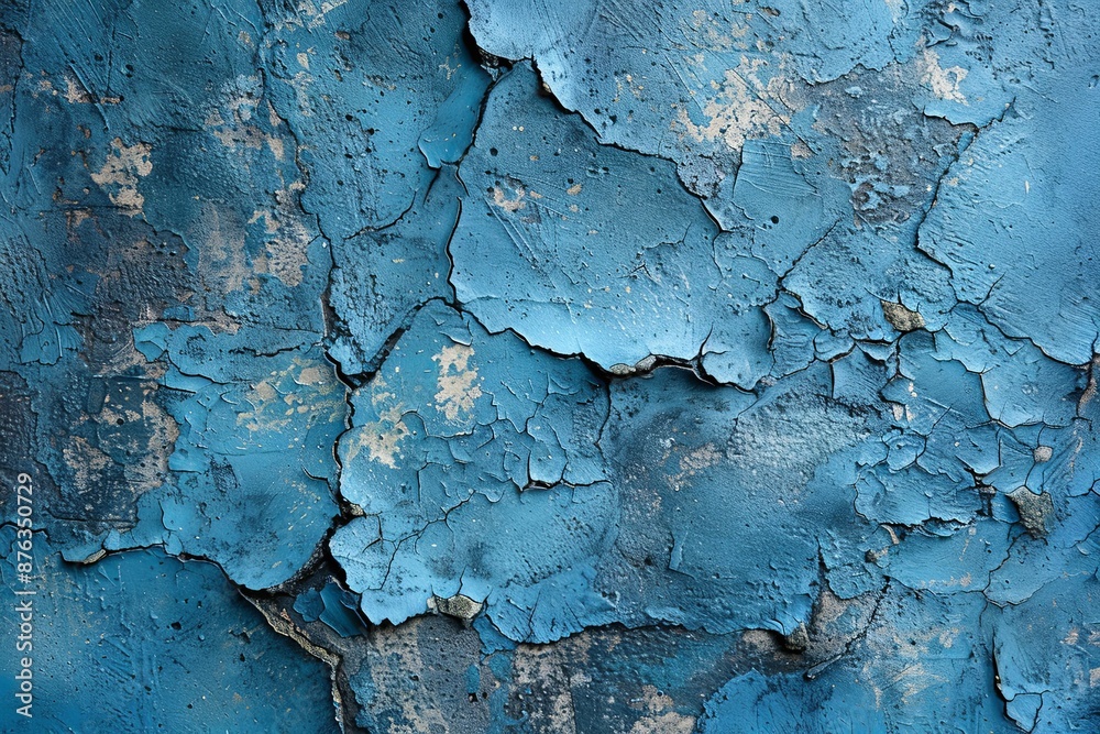 Blue textured concrete background created with Generative AI Blue textured concrete background created with Generative AI