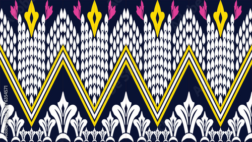 blue and white geometric pattern for fabric