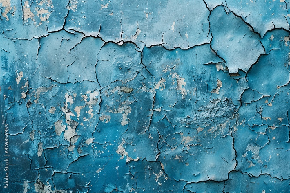 Blue textured concrete background created with Generative AI Blue textured concrete background created with Generative AI