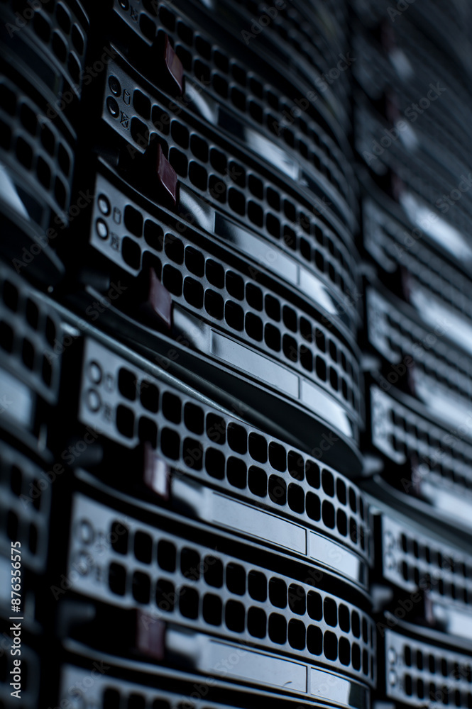 4K Ultra HD Image of Close-Up Shot of Rackmounted Servers in a Datacenter
4K Ultra HD Image of Close-Up Shot of Rackmounted Servers in a Datacenter