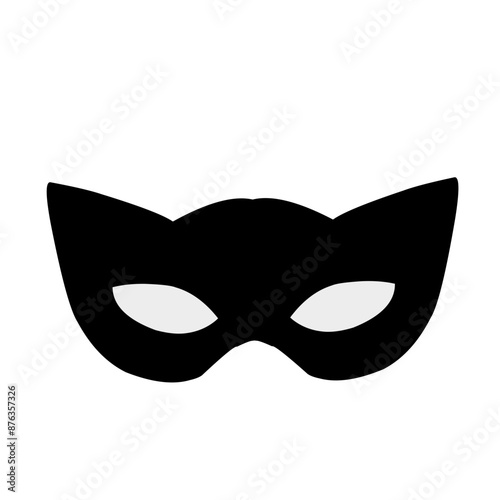 Carnival masks silhouettes