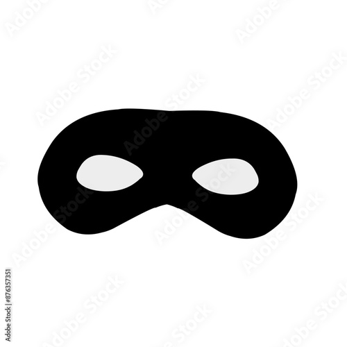 Carnival masks silhouettes