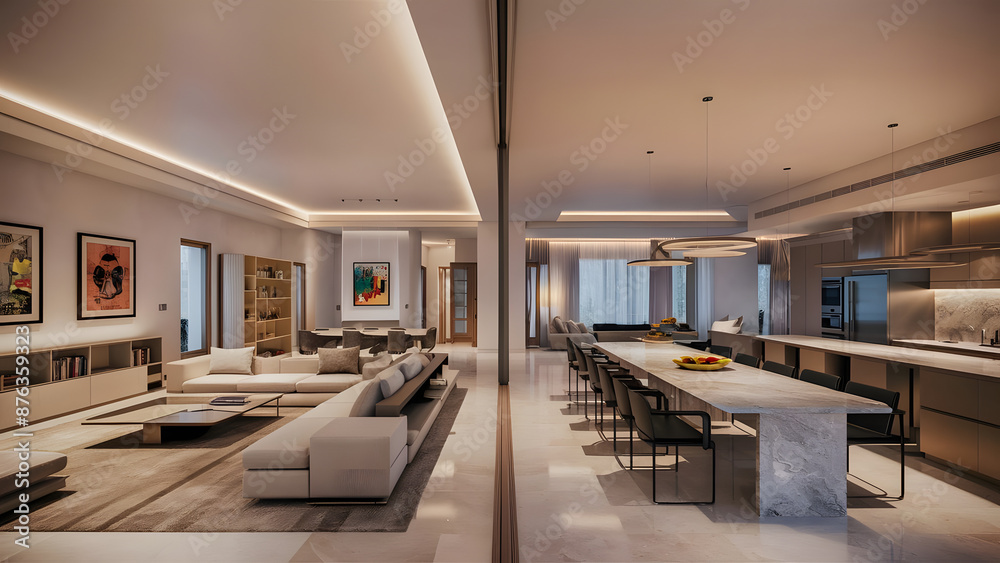 interior design. rendering of a modern, architecture interior design. rendering of a modern, architecture