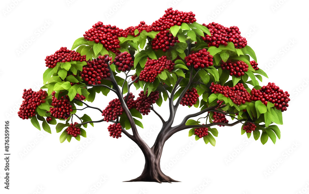 Obraz premium tree with red berries