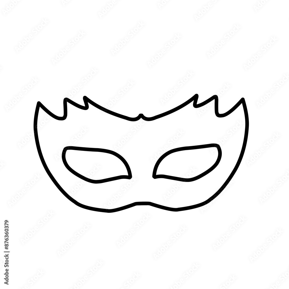 outline carnival masks outline carnival masks