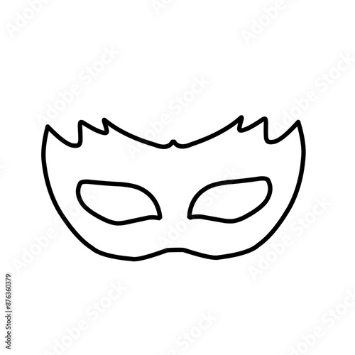 outline carnival masks