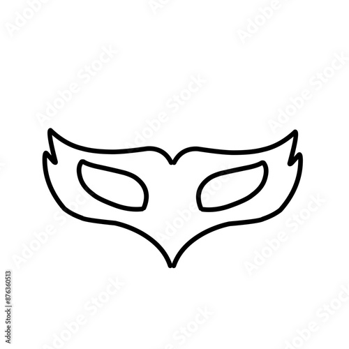outline carnival masks