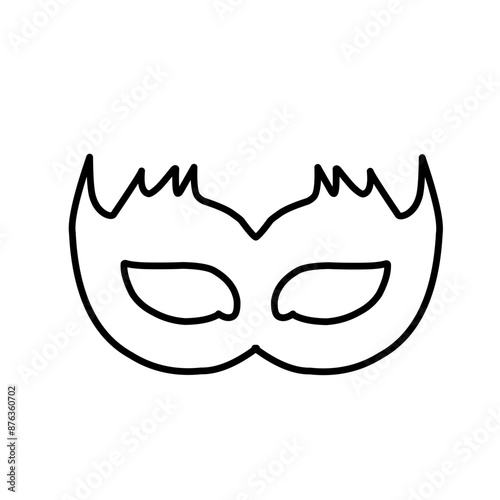 outline carnival masks
