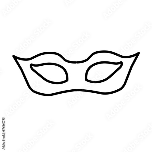 outline carnival masks