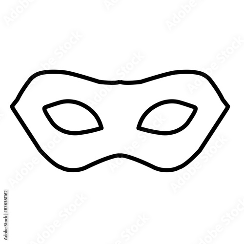 outline carnival masks