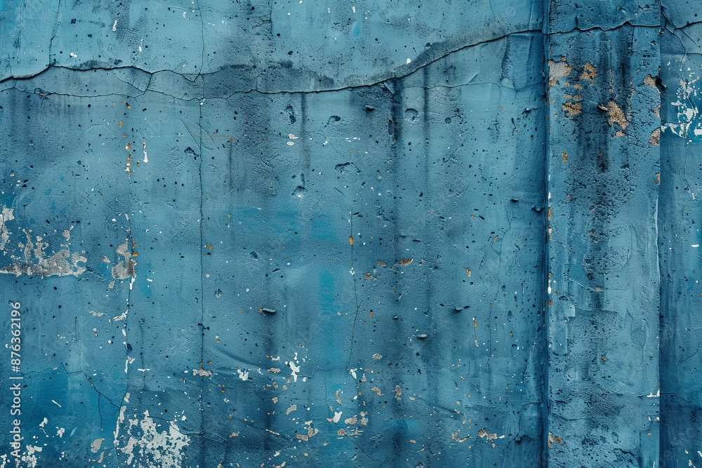 Obraz premium Blue textured concrete background created with Generative AI