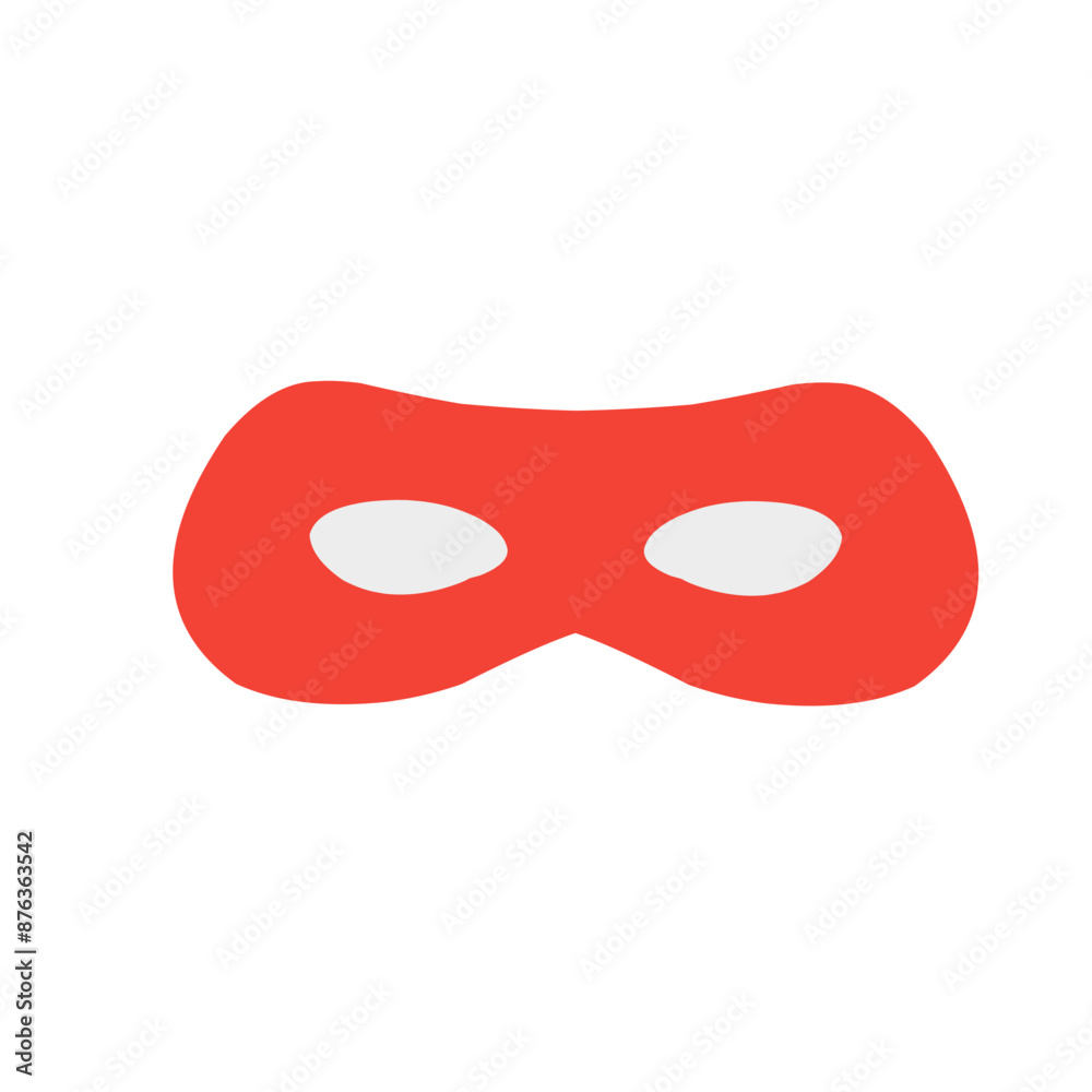 Carnival mask red silhouettes vector Carnival mask red silhouettes vector
