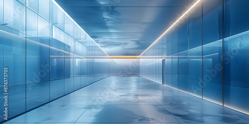 Modern White Business Office Space  Ideal Setting for Real Estate Development