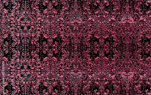 red background