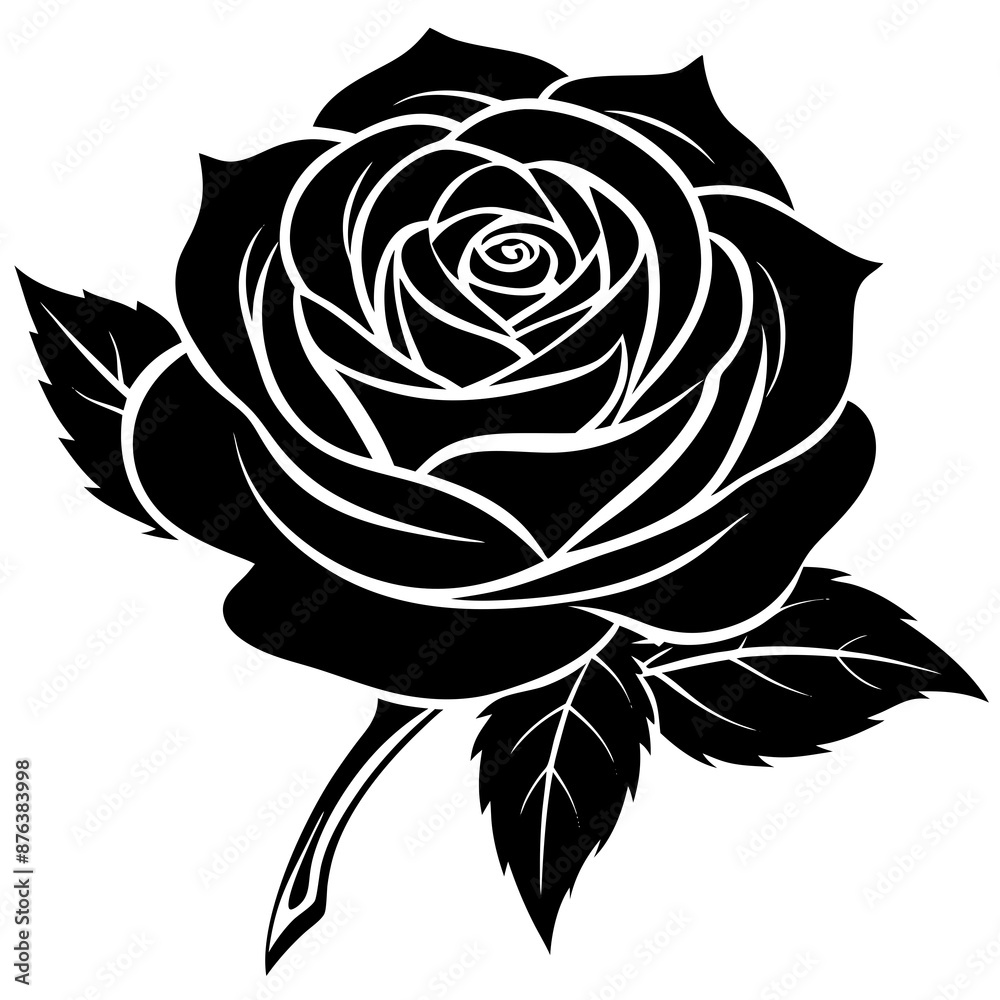 rose vector silhouette rose vector silhouette