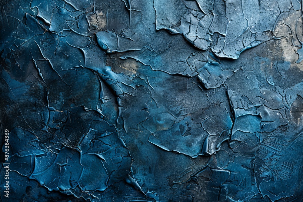Blue textured concrete background created with Generative AI Blue textured concrete background created with Generative AI