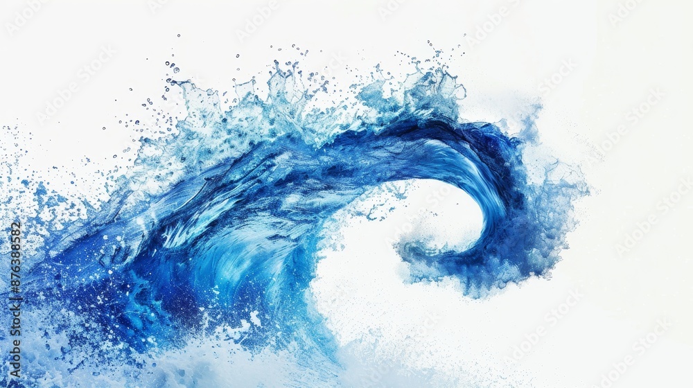 Sea ocean wave water isolated on white background design element wallpaper background Sea ocean wave water isolated on white background design element wallpaper background