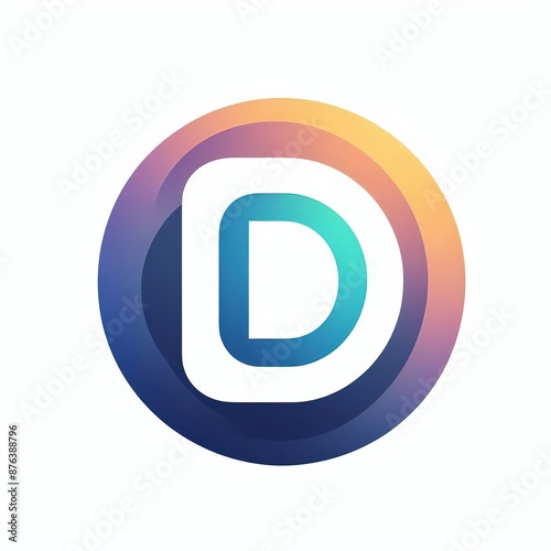 Free Download D letter flat 3d logo design - GFXLoad