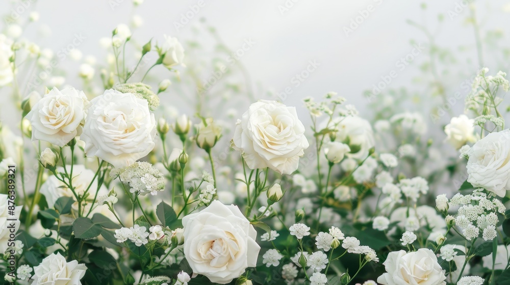 White roses flowers isolated on white background design element wallpaper background White roses flowers isolated on white background design element wallpaper background