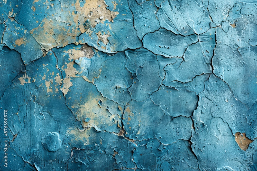 Blue textured concrete background created with Generative AI Blue textured concrete background created with Generative AI