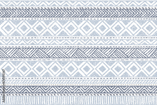 Ethnic vector seamless pattern. Tribal woven geometric background, cozy craft motif, maya, aztec ornament. mexican print