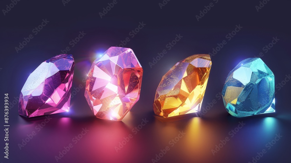 Diamond illustration. Beautiful diamond concept Diamond illustration. Beautiful diamond concept