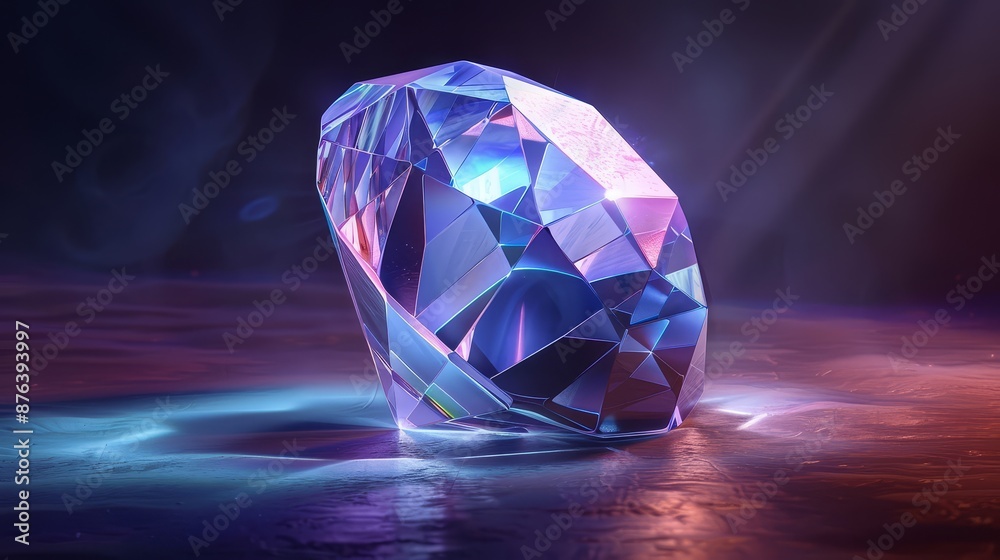 Diamond illustration. Beautiful diamond concept Diamond illustration. Beautiful diamond concept
