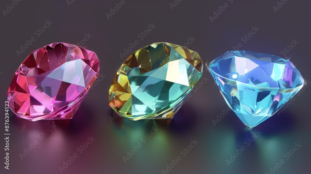 Diamond illustration. Beautiful diamond concept Diamond illustration. Beautiful diamond concept