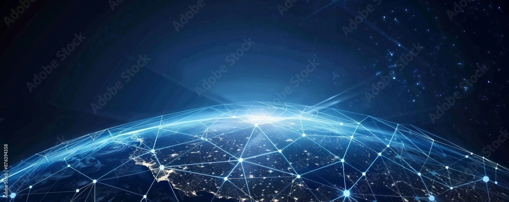 worldwide network connection, digital art illustration, global network cyberspace digital internet concept worldwide network connection, digital art illustration, global network cyberspace digital internet concept