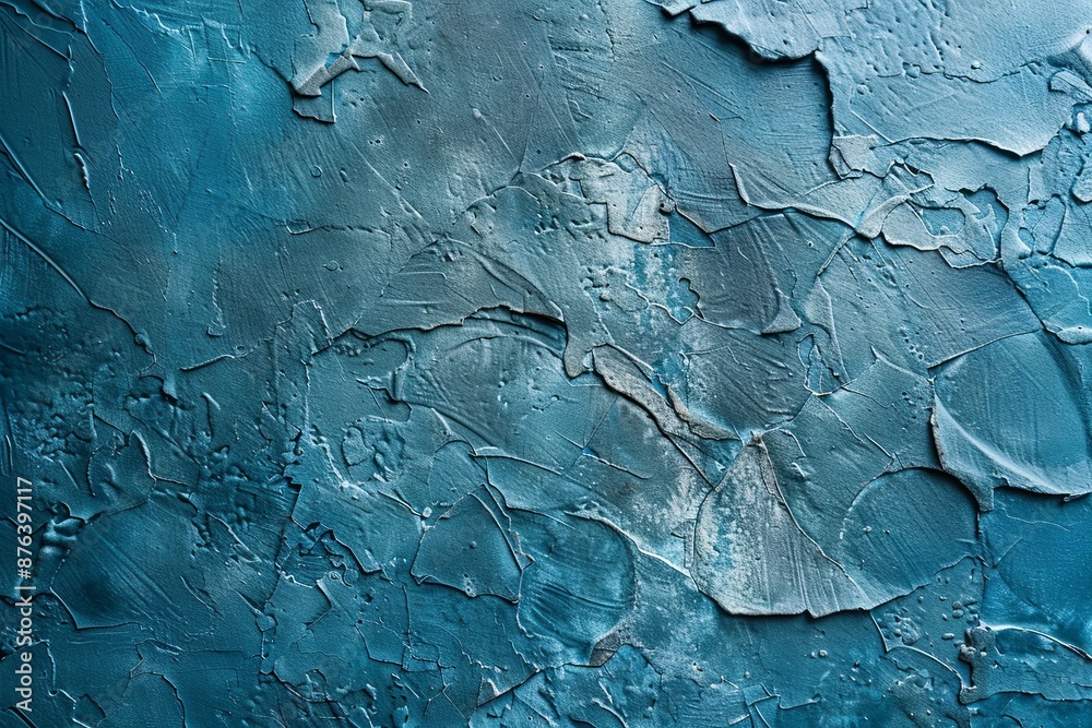 Blue textured concrete background created with Generative AI