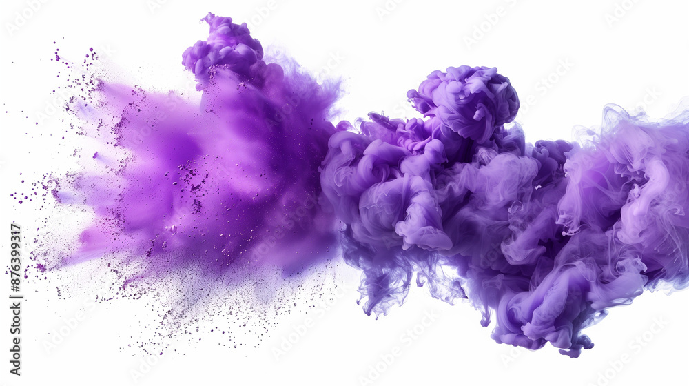 Purple smoke splash Purple smoke splash