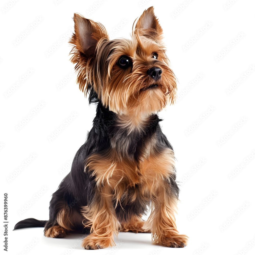 Yorkshire Terrier isolated on white background Yorkshire Terrier isolated on white background