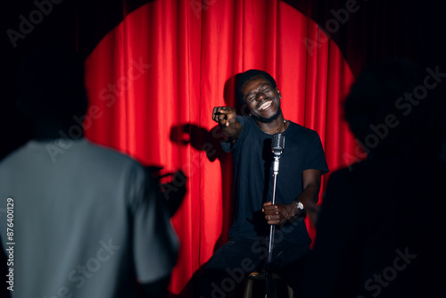 Fotografia Concept comedian show open mike