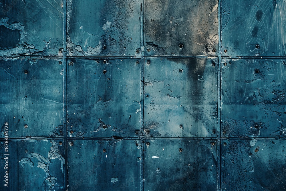 Blue textured concrete background created with Generative AI Blue textured concrete background created with Generative AI