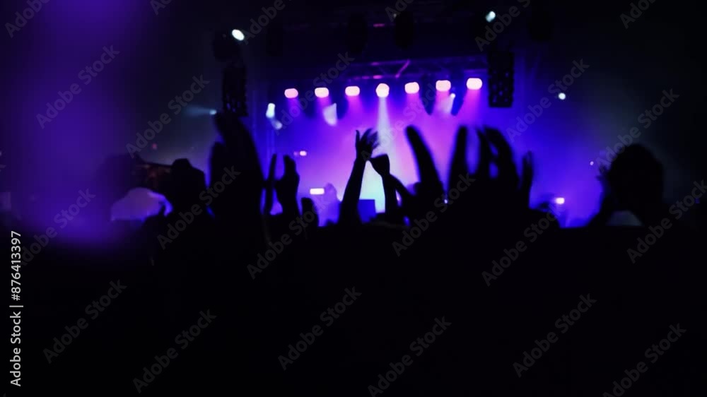 Rock Concert, Show, Crowd, Lightshow, Concept for entertainment Rock Concert, Show, Crowd, Lightshow, Concept for entertainment