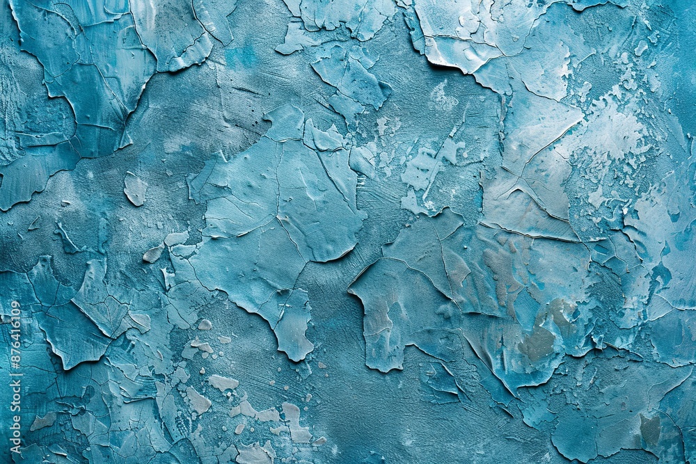 Blue textured concrete background created with Generative AI Blue textured concrete background created with Generative AI