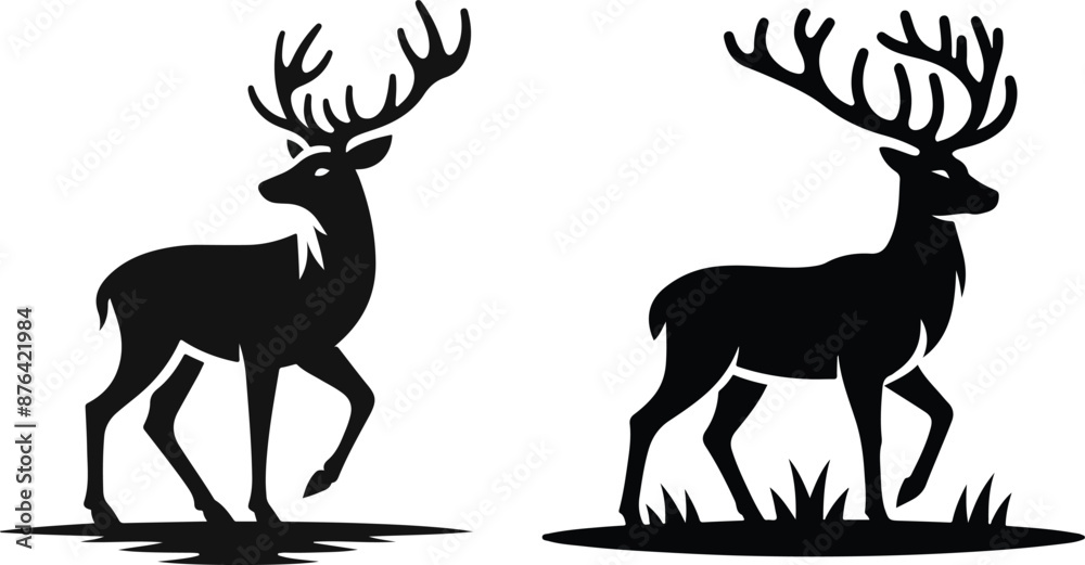 Deer Icon Vector Art Deer Icon Vector Art