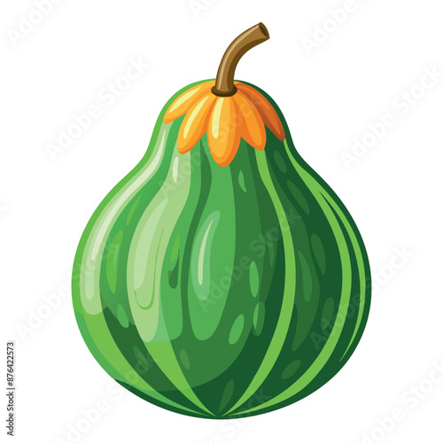 genuine ash gourd with a white backdrop