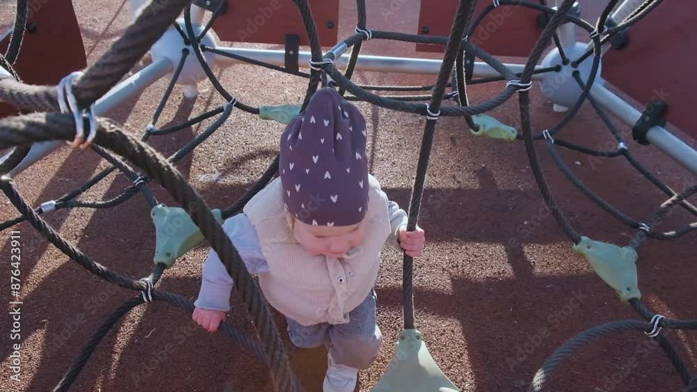 A small child on the playground A small child on the playground