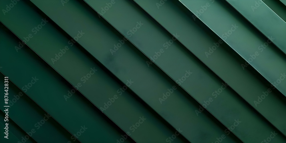Luxurious dark green metal banner with a sophisticated modern design. Concept Luxury Design, Modern Aesthetics, Dark Green Palette, Metal Elements, Sophisticated Banner