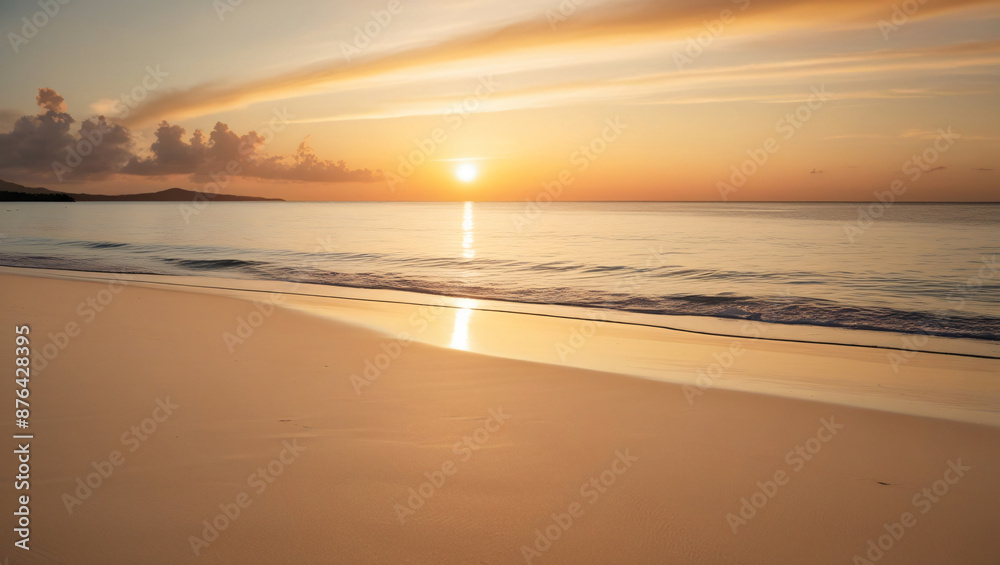 lush beach, golden sunset, great summer, relaxing vacation lush beach, golden sunset, great summer, relaxing vacation