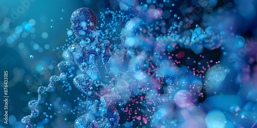 Abstract bright glitter blue background