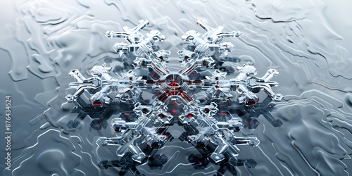 Snowflake icon illustration