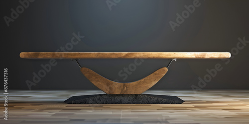 A photo of a sleek and modern coffee table