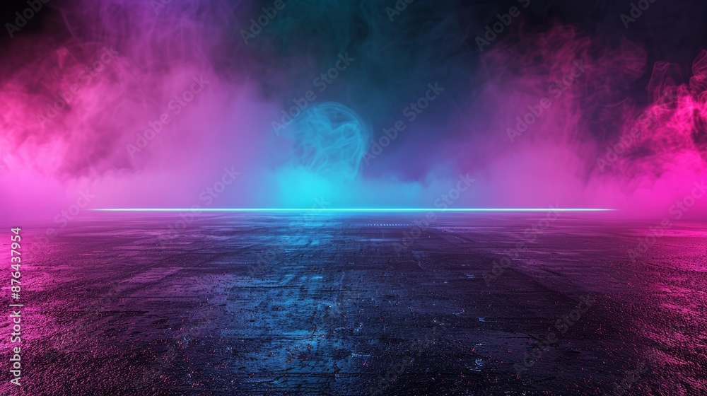 custom made wallpaper toronto digitalVibrant Neon Background for Car Presentation Generative AI