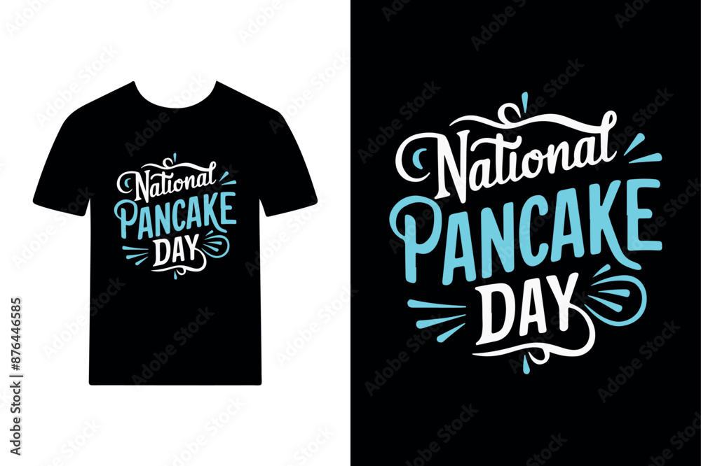 National Pancake Day T-Shirt Design National Pancake Day T-Shirt Design
