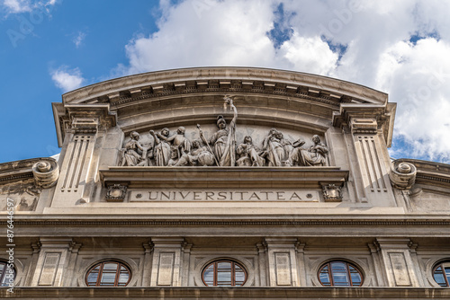 University building in the city center of Bucharest photo