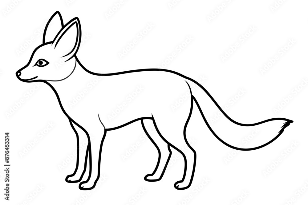 fox silhouette vector illustration fox silhouette vector illustration